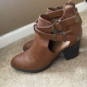 Brown booties
